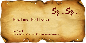 Szalma Szilvia névjegykártya